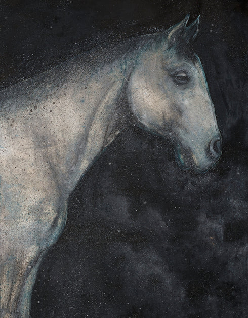 Horse | Framed Giclee Print on Canvas